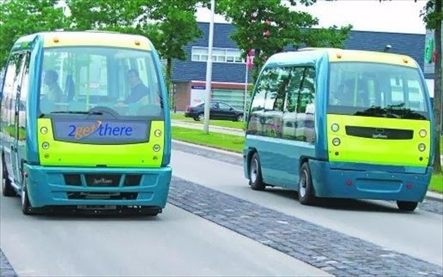 تجربة حافلات للنقل العام بدون سائق