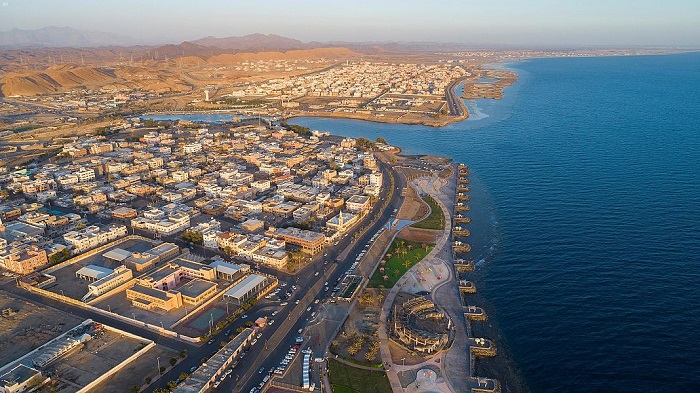 The geography of the city of Tabuk