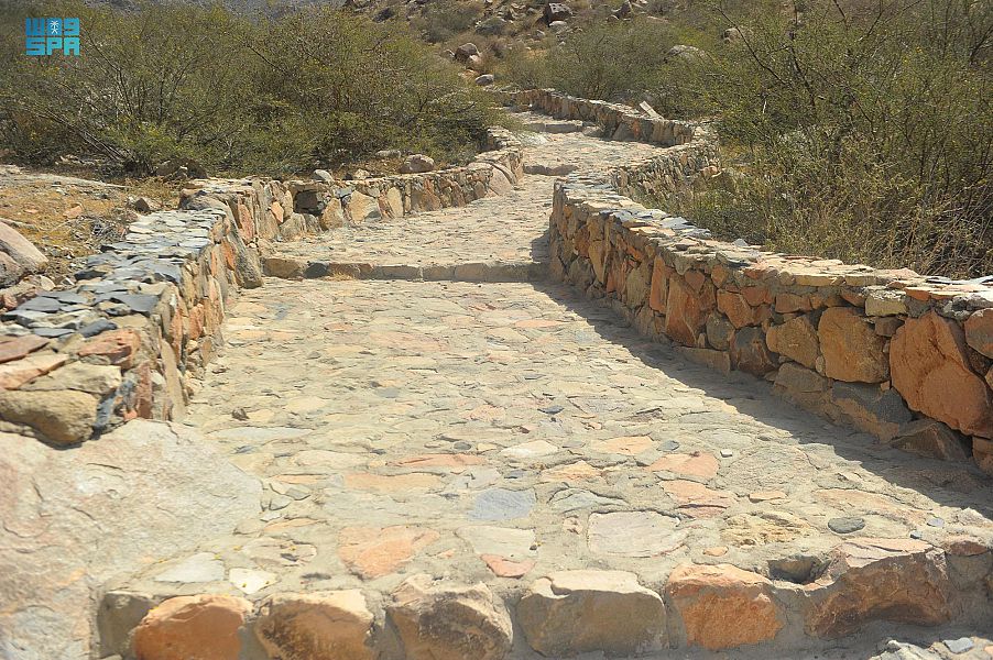 درب "الجمالة" الحجري .. طريق قديم اختصر المسافة بين مكة المكرمة والطائف
