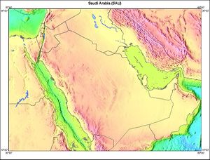 الطبوغرافيا والمناطق الطبيعية بالسعودية