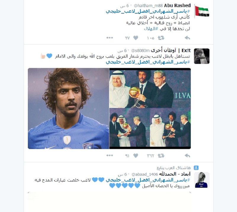 ياسر الشهراني .. افضل لاعب خليجي لعام 2015