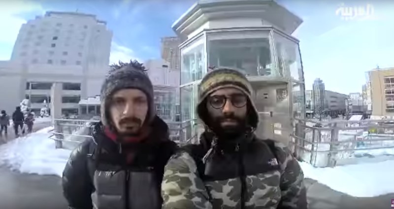 مغامران سعوديان يسيران 16 يومًا في عاصفة ثلجية في اليابان