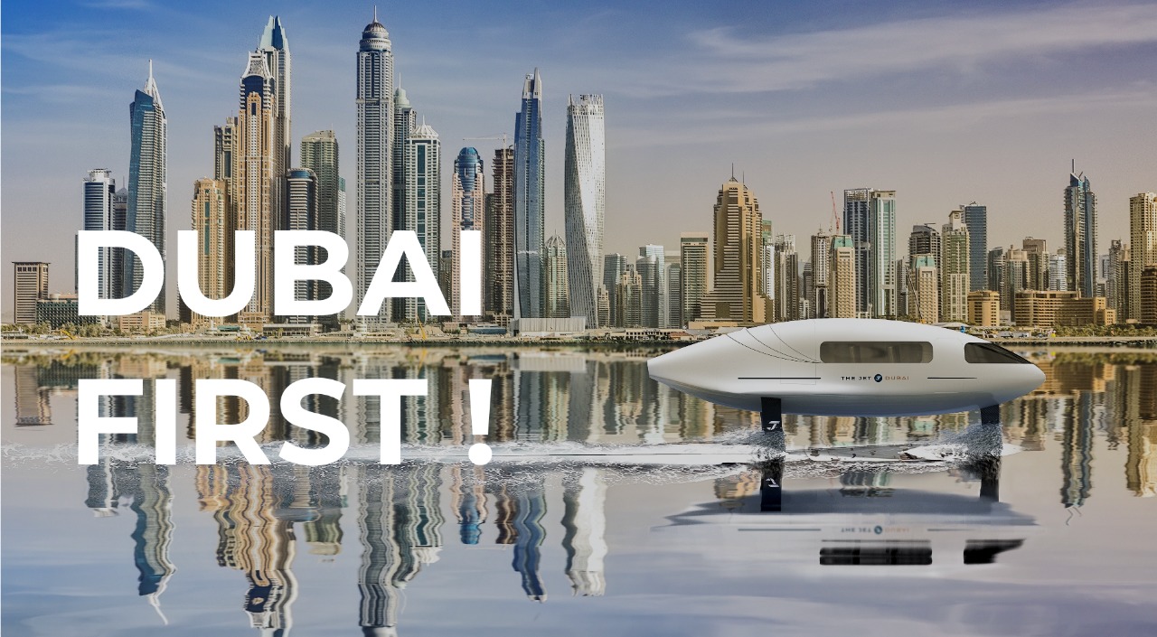أول قارب طائر في العالم يعمل بالطاقة النظيفة في دبي